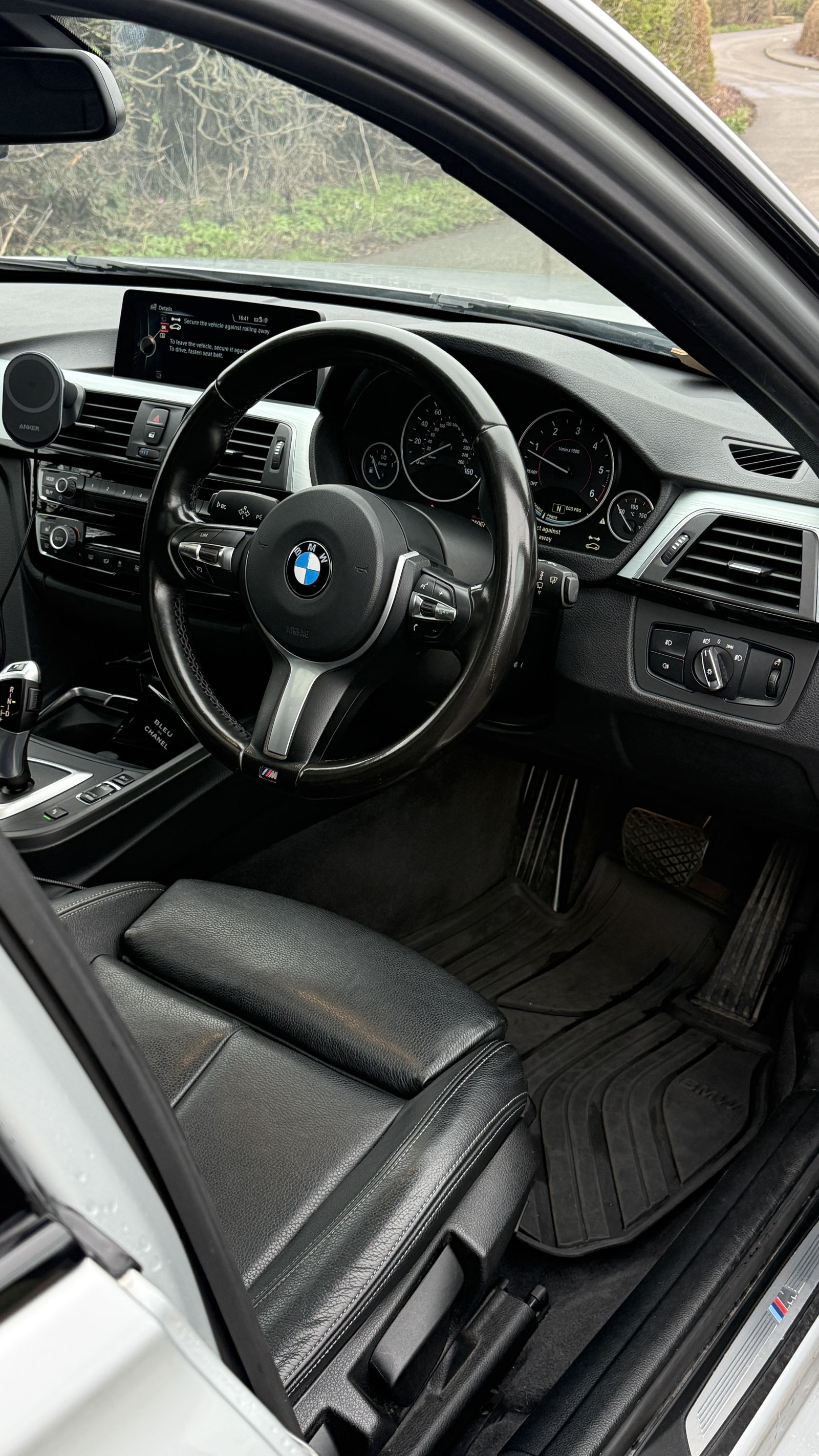 BMW 3 Series interior after detailing