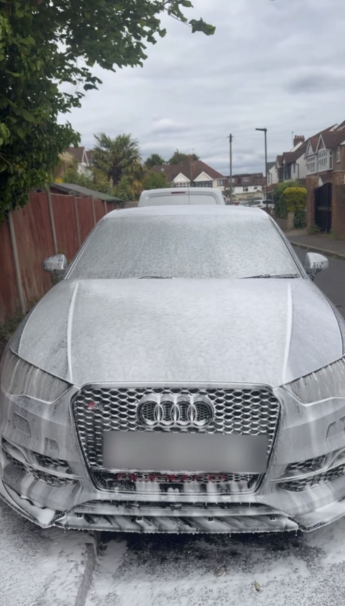 Audi mid snow foam wash