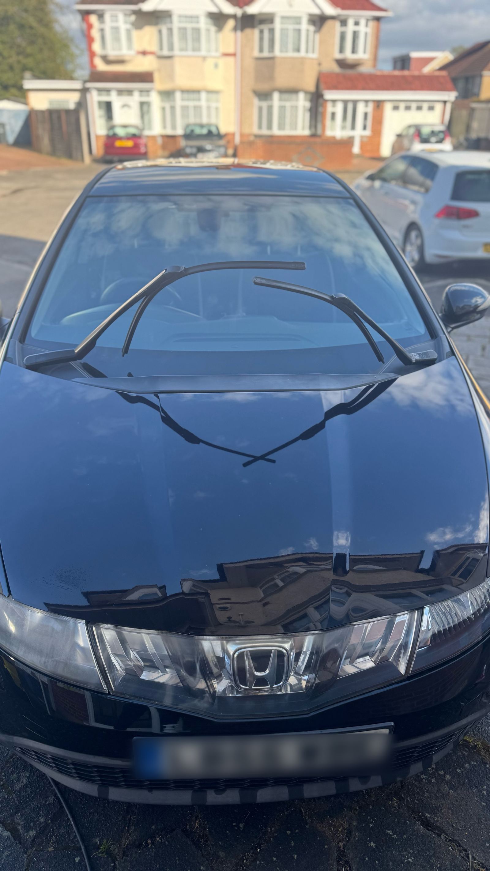 Honda Civic after maintenance wash